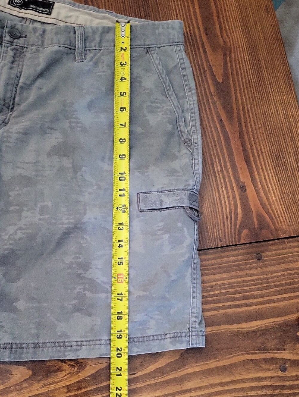 Weatherproof Men's Light Gray Camouflage Cargo Shorts Waist 42 - Picture 8 of 10